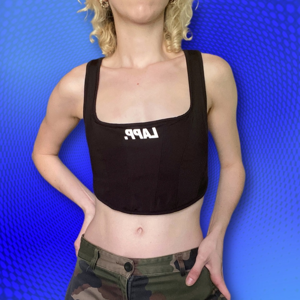 LAPP The Brand corset style padded sports bra, size XS
